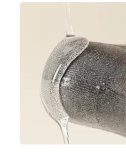 Herren Riss Fünf-Zehen Socken Detail, Fersen Silikon feuchtigkeitsspendend, grauer Strick.