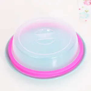 Plastic Magnetron Spatkap Voedseldeksel Transparante Stofdichte Komdeksel Keuken Organizer