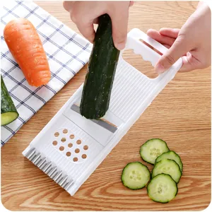 Multifunctionele Groentesnijder Vierdelige Set Huishoudelijke Keukensnijder Handmatige Rasp Plastic Roestvrij Staal