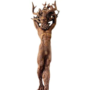 Dettagliata scultura dea della foresta radice d'albero fantasy uomo albero resina