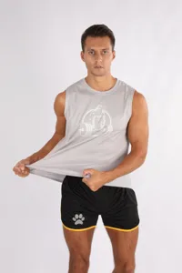 Canotta da fitness da uomo ad asciugatura rapida traspirante senza maniche abbigliamento.