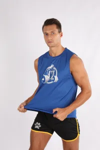 Canotta da fitness senza maniche da uomo asciugatura rapida sport corsa traspirante.