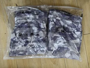 Shorts de sport camouflage pour homme, double couche fitness entraînement extérieur.