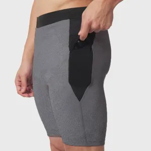 Short de running de fitness pour homme avec poche laterale respirant de sport detail