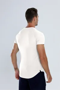 Herren Schnelltrocknend Kurzarm Sport T-Shirt, atmungsaktives Mesh für Fitness und Training.