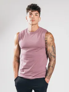 Heren effen kleur mouwloze fitness sport spier tanktop casual gym workout vest top.