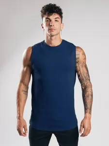 Zomer nieuwe mouwloze fitness sport tanktop voor heren katoenen spieroverhemd hoofdweergave