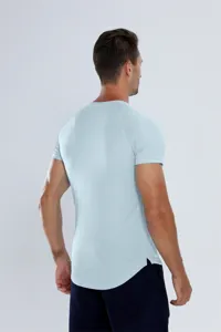 Herren atmungsaktives Mesh Kurzarm Sport T-Shirt für Fitness Laufen und Outdoortraining.