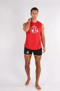 Canotta sportiva uomo asciugatura rapida, smanicata traspirante fitness corsa allenamento
