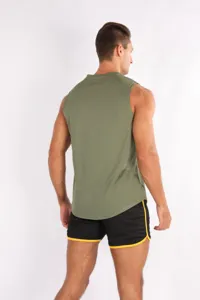 Canotta sportiva uomo smanicata asciugatura rapida fitness corsa palestra top active.