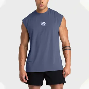 Débardeur de sport sans manches pour homme, t-shirt d'entraînement respirant et séchage.