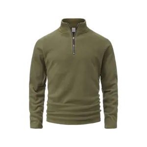 Anthrakiti flees sweatshirt andrikou me orthio giaka kai fer mouar makrymaniko top
