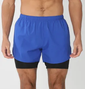 Short de course 2 en 1 pour homme respirant séchage rapide short de fitness sport