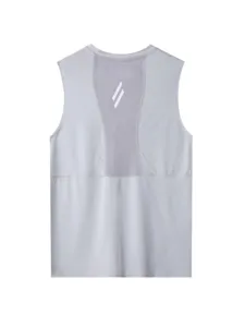 Men's quick-dry sports tank top summer sleeveless running fitness workout loose gym t-shirt