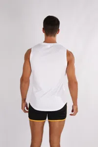 Canotta sportiva da uomo senza maniche ad asciugatura rapida, traspirante per fitness.