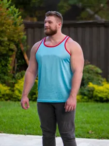 Camiseta sin mangas deportiva de malla de secado rápido para hombre correr fitness verano.