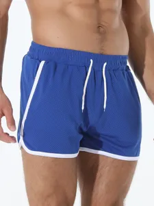Pantaloncini Sportivi in Rete ad Asciugatura Rapida da Uomo Casual Traspirante Allenamento Corsa Palestra Spiaggia Con Tasche e Coulisse