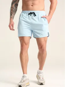 Pantaloncini Sportivi Casual da Uomo Asciugatura Rapida Poliestere Mesh Traspirante Vestibilità Larga Dritto Spiaggia Corsa