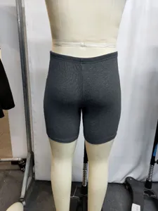 Herren einfarbige gerippte Freizeithose, bequeme Sommer Sportbekleidung und kurze Hosen.
