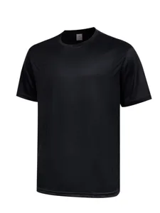 Men's quick dry short sleeve sports t-shirt breathable solid color running fitness tee