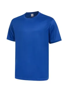 Men's quick-drying sports short sleeve t-shirt, breathable running fitness crew neck top.