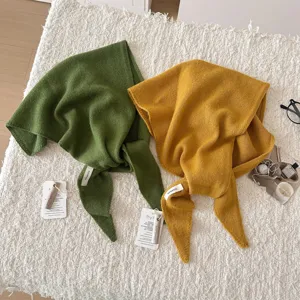 Sciarpa A Triangolo In Lana Calda Ispessita Tinta Unita Antivento Antifreddo Sciarpa Scollata Alla Moda Per Donna Inverno
