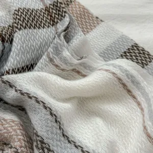 Autumn winter cozy plaid scarf women soft warm shawl fashion imitation cashmere neck wrap