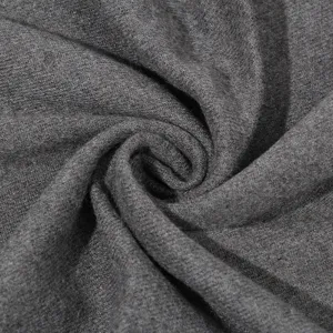 Dicker unifarbener Kaschmir-Gefühl Winterschal in Grau, weicher warmer Schal für Damen.