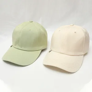 Casual plain baseball cap with cute face patch, stylish curved brim sun hat for couples.
