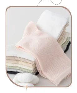 Ultradünne Netz-Maulbeerseidensocken für Damen, atmungsaktive einfarbige Wadenstrümpfe.