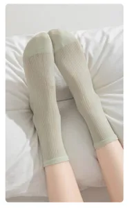 Damen einfarbige transparente Wadenstrümpfe ultradünne atmungsaktive Mesh Sommersocken