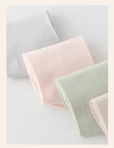 Damen einfarbige kurze Socken Sommer dünn atmungsaktiv weich lässig Alltag 4 Paar
