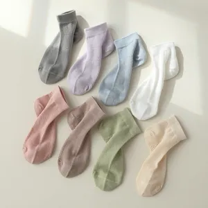 Kinder Mesh Atmungsaktive Baumwollsocken Kurzschaft Dünn Einfarbig Sport Socken Für Jungen Mädchen Schweißabsorbierend Nahtlose Socken
