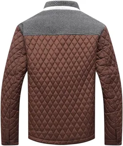 Herren gesteppte Winterjacke Freizeit Outdoor warme Oberbekleidung Mantel Rücken