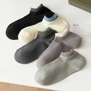 Herren Füßlinge Baumwolle Atmungsaktiv Unsichtbar Mesh Dünne Enkelsocken Für Sommer Sport Casual Einfarbige Socken
