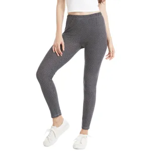 Pantaloni da Yoga Sportivi Traspiranti a Pois da Donna Vita Alta Push-Up Leggings da Palestra Senza Cuciture