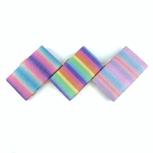 Rainbow glitter clutch bag for women sparkly evening box purse stylish party handbag.