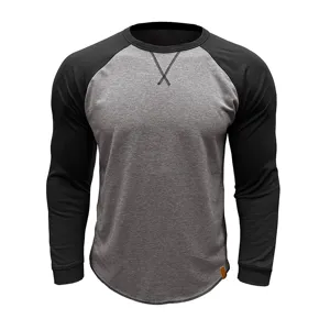 Sweat shirt homme manches longues col rond colorblock casual haut pour automne mode