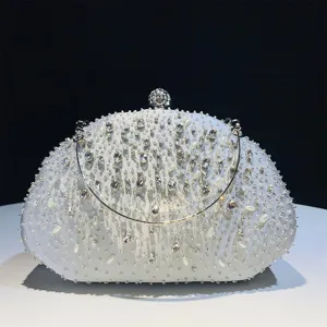 Elegante strass schelp avondtas clutch voor vrouwen bruiloft feest schoudertas chic