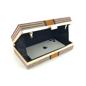 Crystal rhinestone dollar bill clutch bag for women, sparkling evening party money purse handbag.