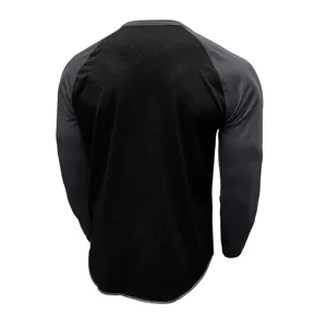 Sweat-shirt Casual à Manches Longues et Col Rond Colorblock pour Homme - Vue Arrière