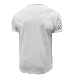 Men's casual short sleeve t-shirt summer solid color basic cotton tee top for men wear