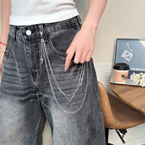 Sweet Cool Multi Layer Pants Chain Rabbit Pendant Metal Hip Hop Waist Chain Fashion Streetwear Accessories For Women