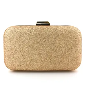Elegant gold glitter evening clutch bag for women party wedding prom evening handbag.
