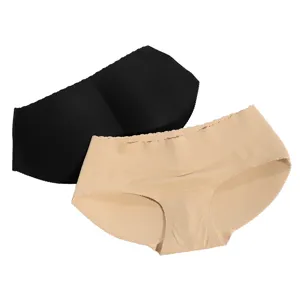Seamless padded hip enhancer underwear for women, breathable butt lifter briefs set