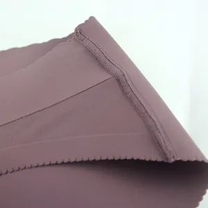 Detailed view of seamless women underwear fabric, fine wave edge and smooth bonding craft.