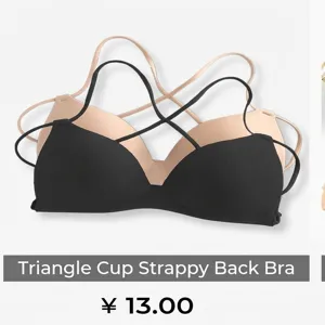 Draadloze sexy bh dunne comfortabele zachte cup driehoek beha kruis rug naadloos