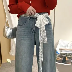Gynaikeia Moda Dantela Alysida Mesis Polychristiki Figios Zoni Glyko Casual Zoni Aprosarmoga Aksesouar Diakosmitiki Zoni