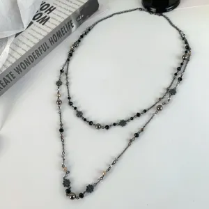Double layer beaded waist chain bohemian retro body chain versatile stylish accessories for women