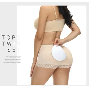 Women seamless padded shapewear butt lifter underwear breathable hip enhancer panty detail